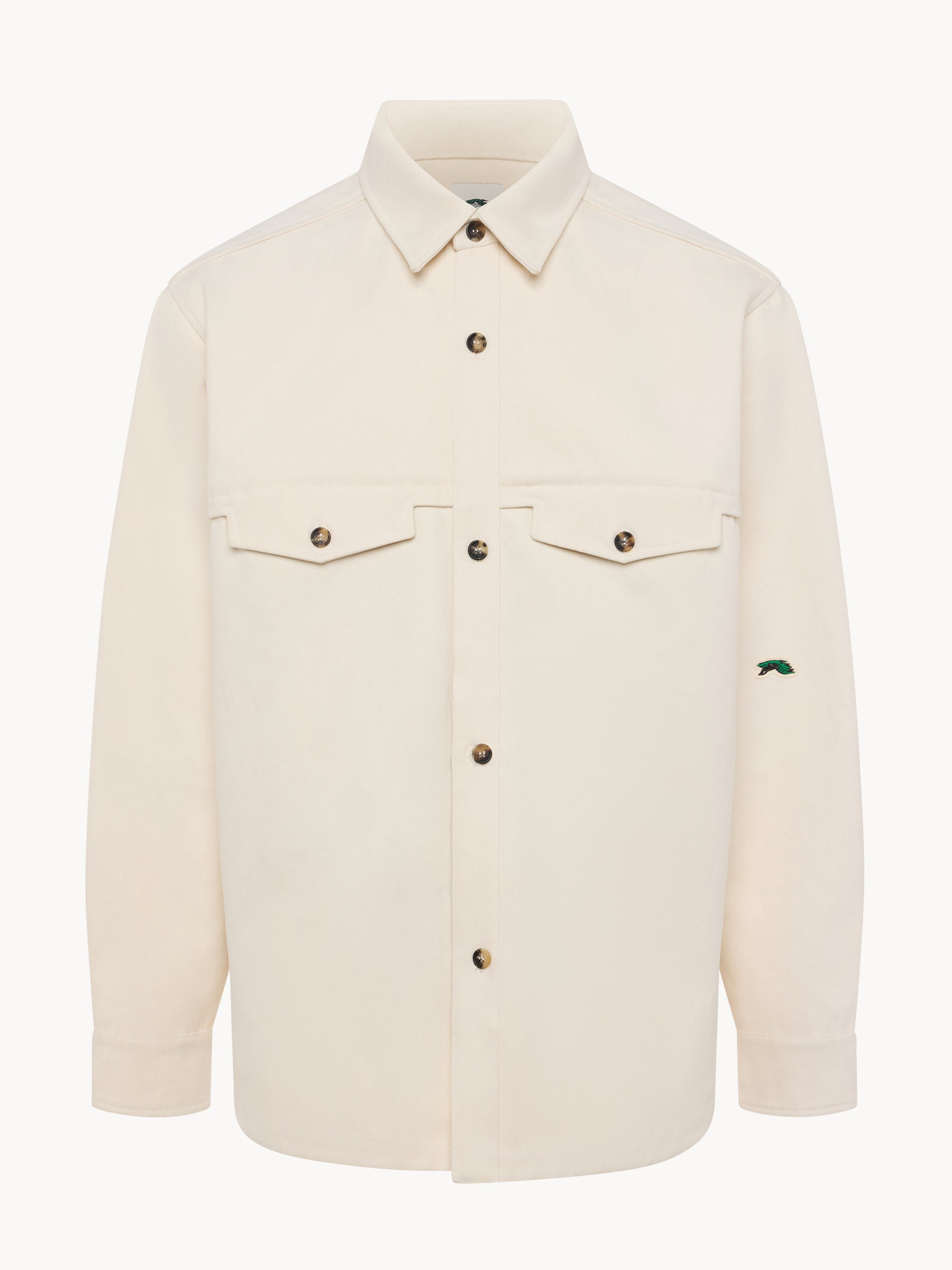 Touring Overshirt Italian Twill Syera Cypress Ecru