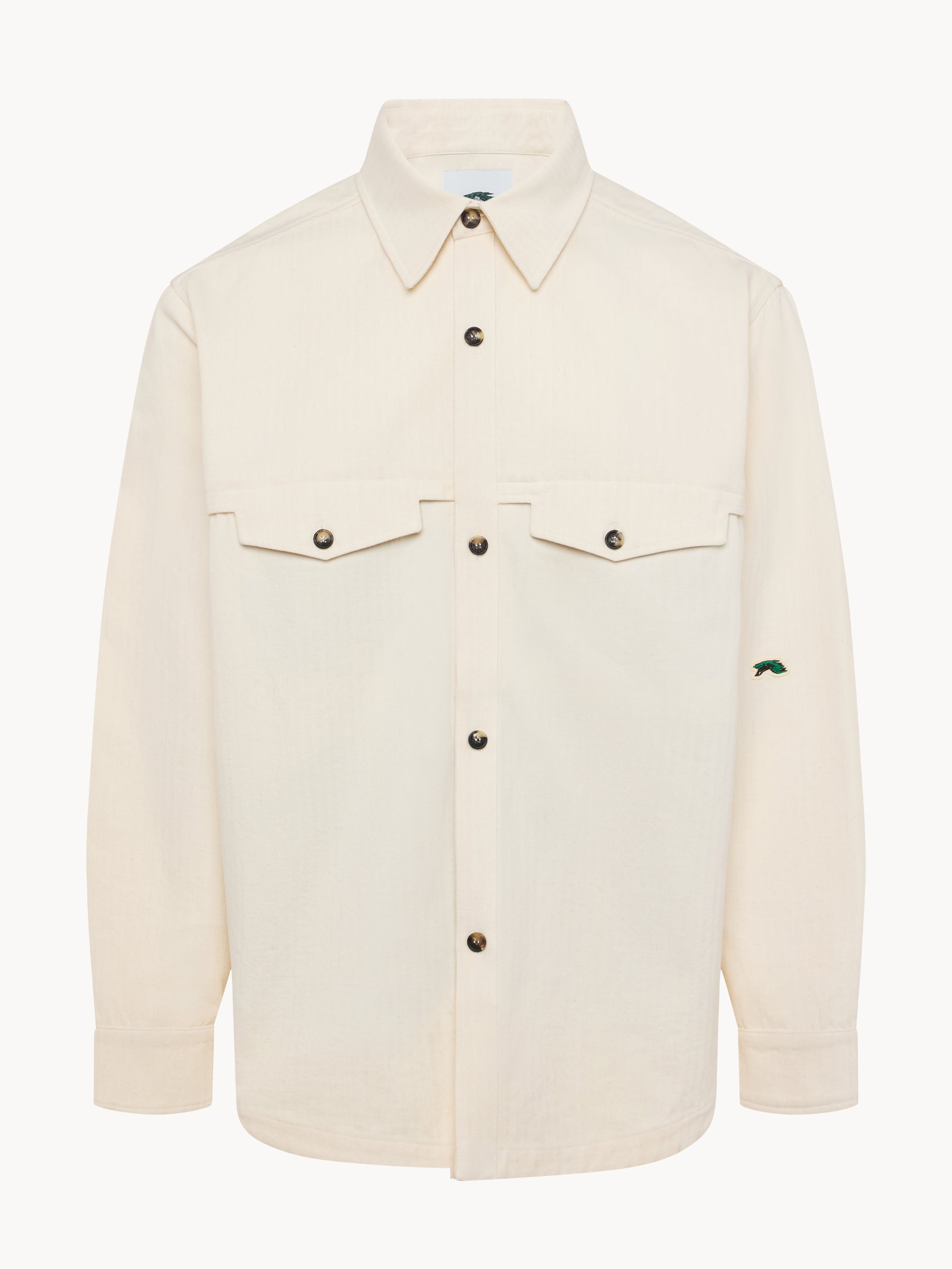 Touring Overshirt Japanese Herringbone Ecru