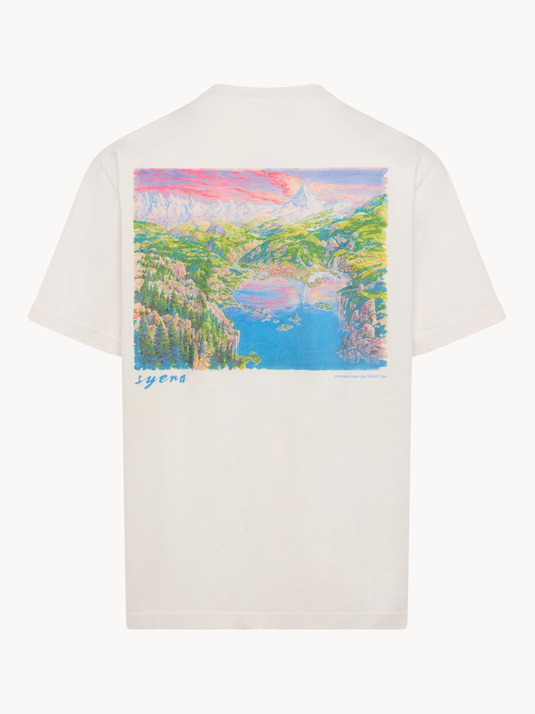 Souvenir Shortsleeve Tee Syera Region Vintage White