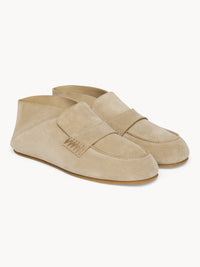 Moccasin Loafer Italian Suede Leather Sand