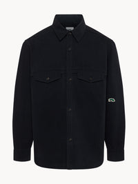 Touring Overshirt Japanese Herringbone Vintage Black
