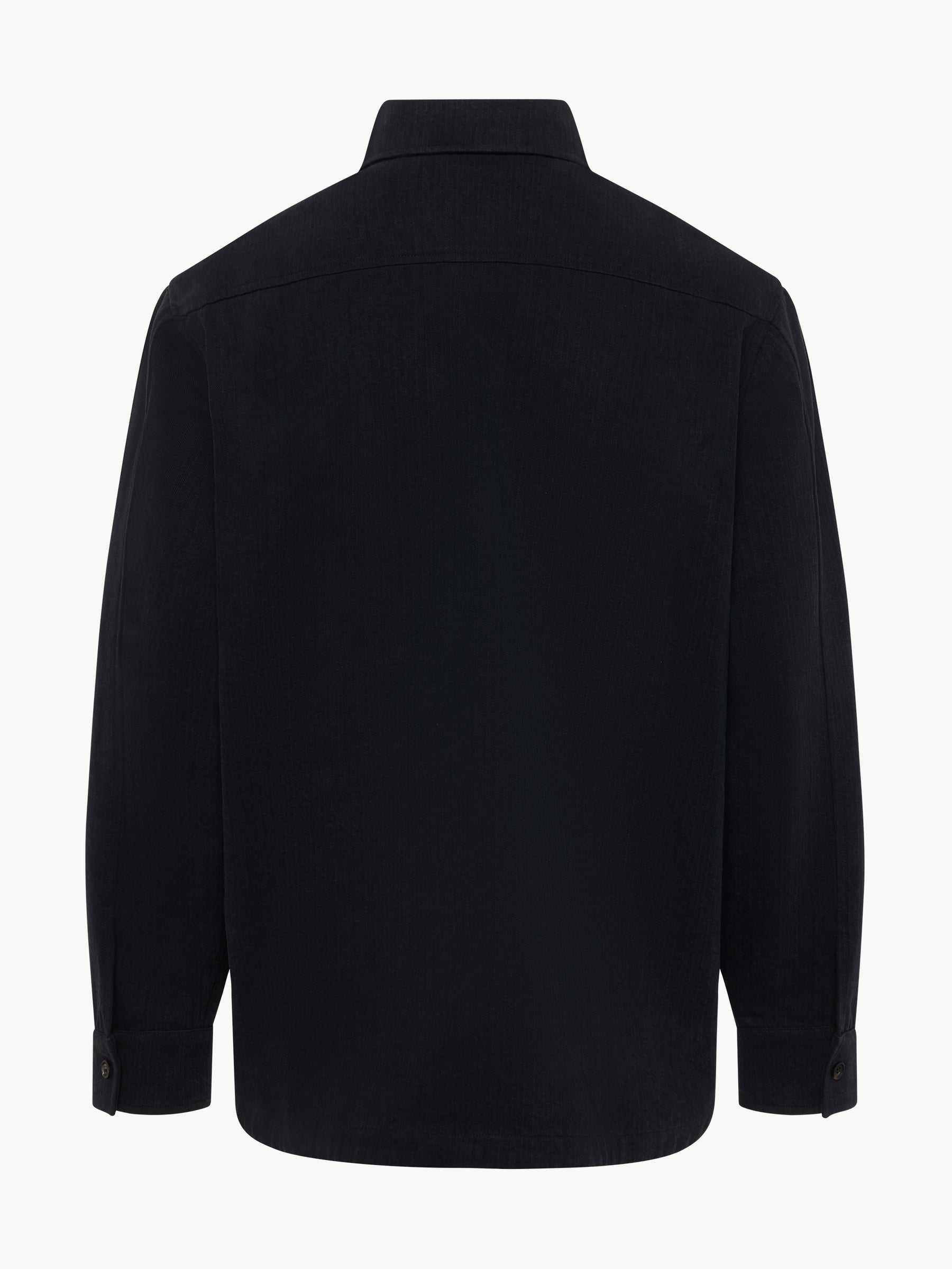 Touring Overshirt Italian Reverse Fleece Black