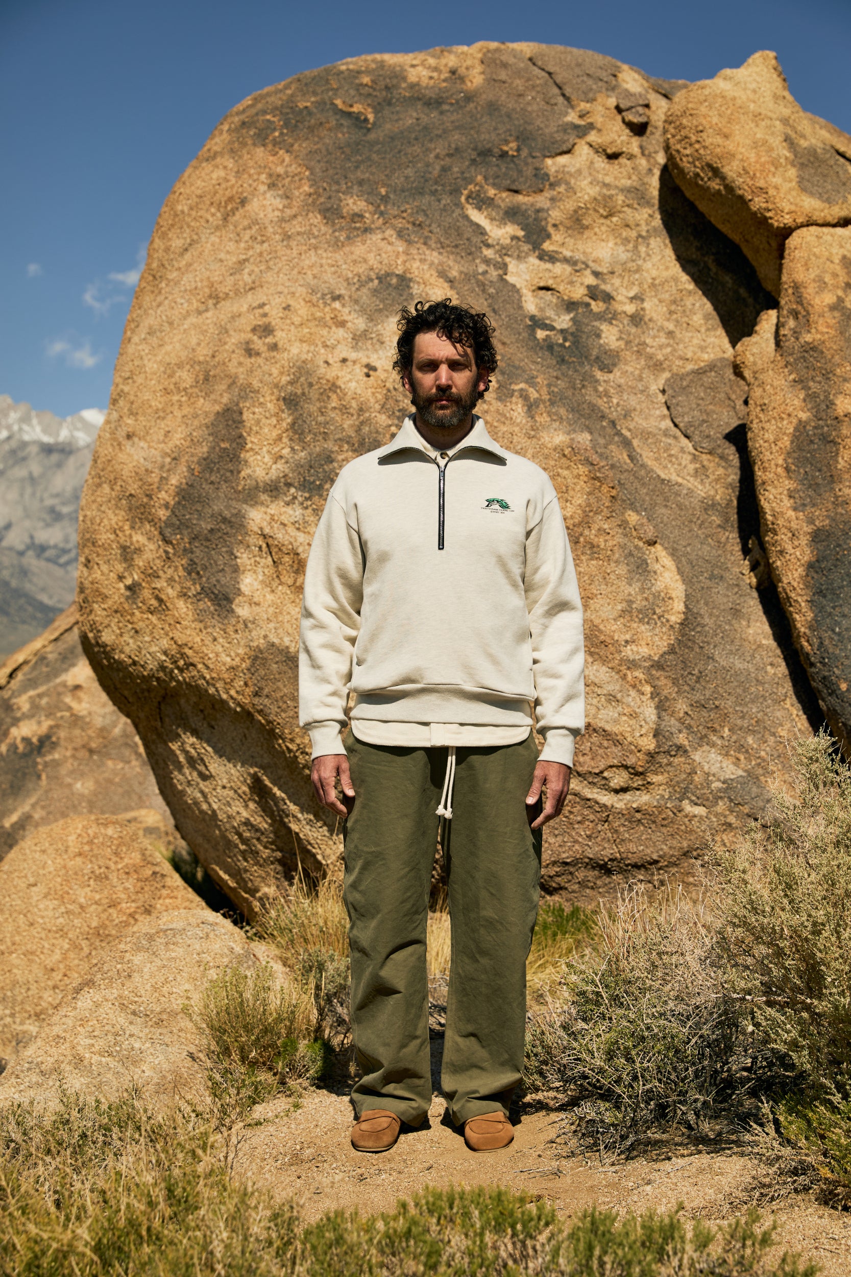 Syera 3/4 Zip Sweater Oatmeal